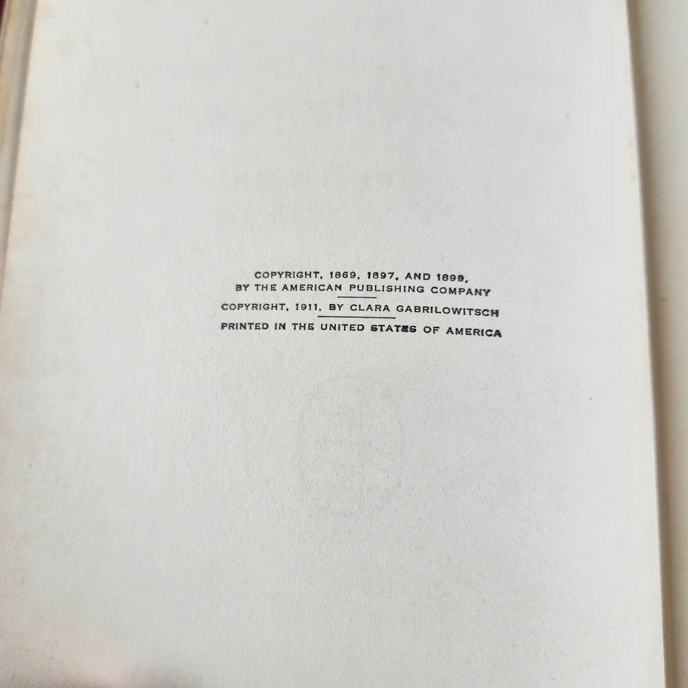 Mark Twain's Works The Innocents Abroad Vol 1 Author's National Edn Harpers 1911